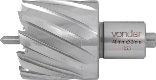 Broca Anular 40 x 30 mm Encaixe Weldon 19 mm Vonder