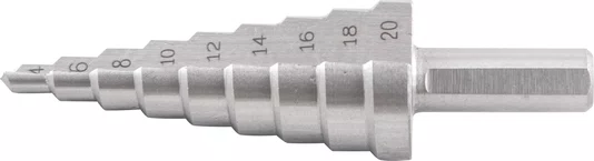 Broca Escalonada 4mm a 20mm Aço Rápido Vonder