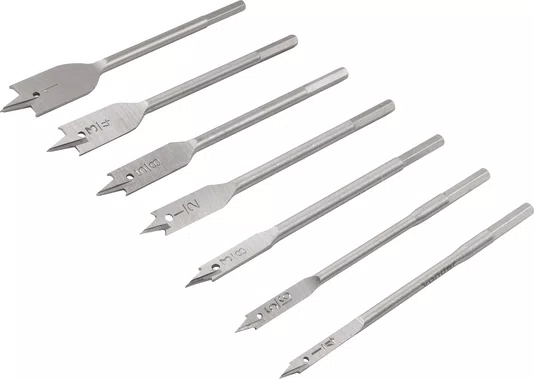 Jogo de Brocas Chatas 1/4" a 1" com 7 Peças Vonder