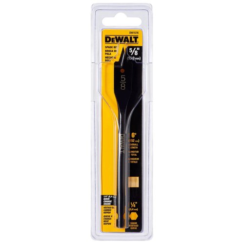 Broca Chata Para Madeira 5/8" x 6" DW1576 Y DeWalt