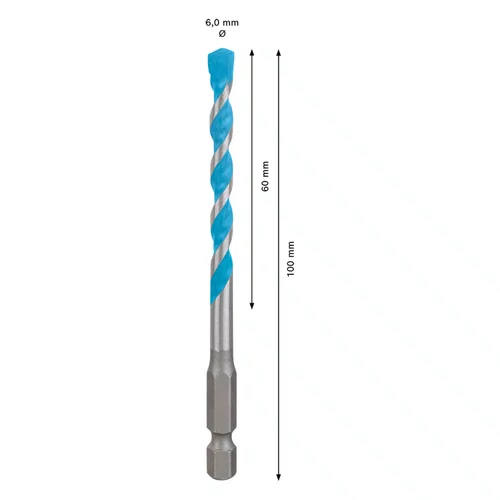 Broca HEX-9 MultiConstruction 6 x 60 x 100 2608900574 Bosch