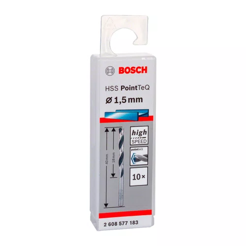 Broca HSS DIN 338 1.5mm PointTeQ 2608577183 Bosch