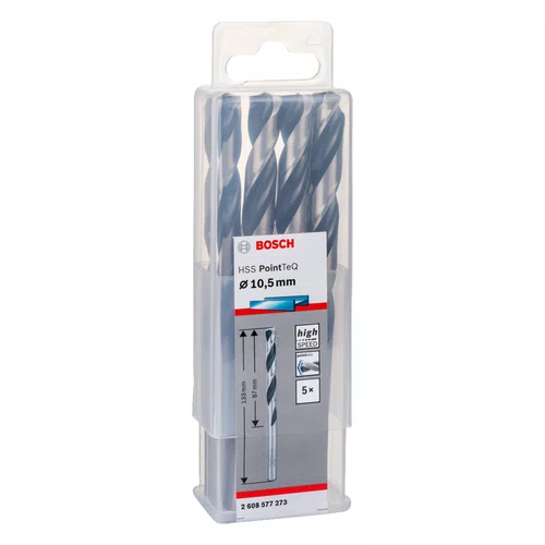 Broca HSS DIN 338 10.5mm PointTeQ 2608577273 Bosch