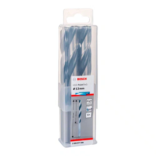 Broca HSS DIN 338 13,0mm PointTeQ 2608577298 Bosch