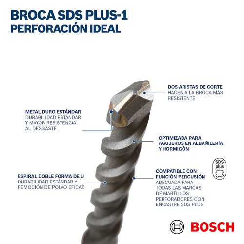 Broca Sds Plus 16 X 210 PLUS 1 2608680285 Bosch