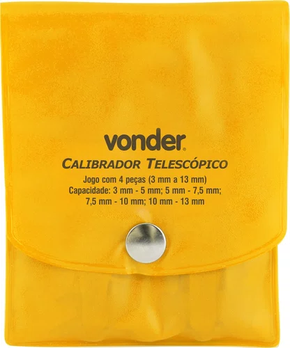 Calibrador Telescópico Jogo com 4 Peças 3 a 13 mm – Vonder