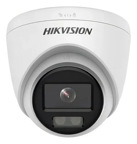 Câmera Bull Analógica Colorvu,2MP Lente 2,8mm Luz Branca Suplementar 20M Interno DS-2CE70DF0T-PF(2.8MM) Hikvision