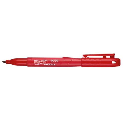 Caneta Ponta Fina Vermelha Inkzall 48-22-3170 Milwaukee