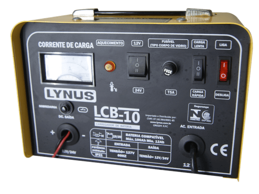 Carregador de Bateria 12-100Ah 220V LCB-10 Lynus