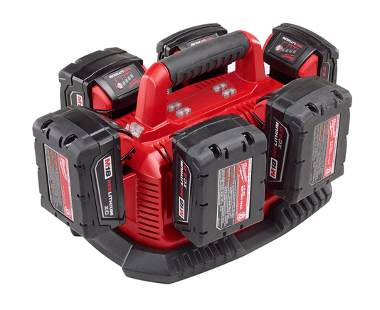 Carregador De Bateria 18V 220V Para 06 Baterias 48-59-1806 Milwaukee