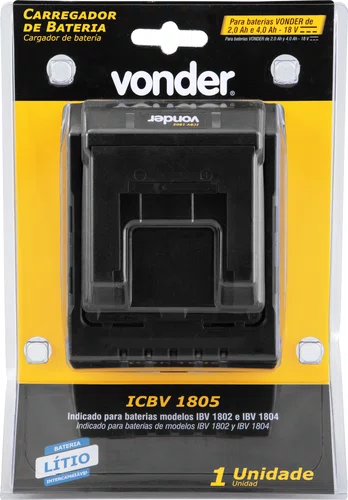 Carregador de Bateria 18V ICBV1805 Vonder