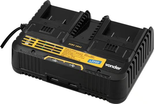 Carregador Duplo de Bateria 18V ICBV1841 Vonder
