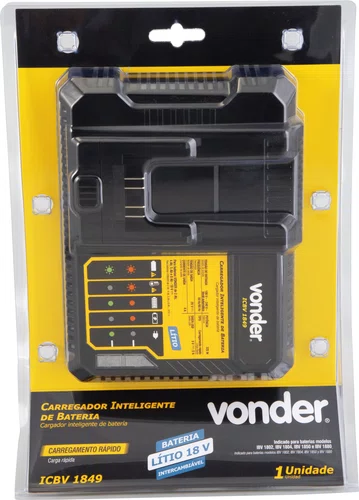 Carregador Inteligente de Bateria 18V ICBV1849 – Vonder