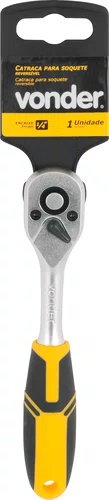 Catraca Reversível 1/4" em Aço Cromo Vanádio – Vonder