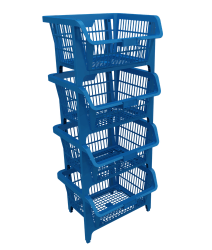 Cesto Expositor Empilhável Azul Presto