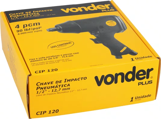 Chave de Impacto Pneumática 1/2" CIP 120 Vonder
