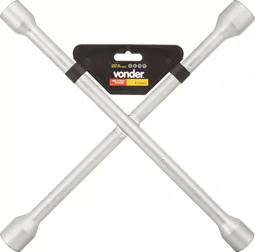Chave de Roda Cruz 17 x 19 x 21 x 23 mm CR-V – Vonder