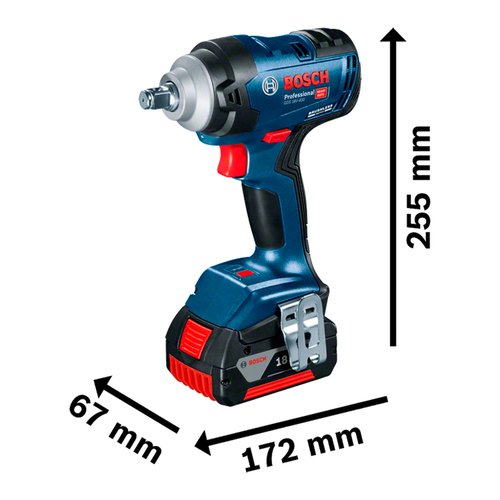 Chave de Impacto Bosch 18V 1/2" 400NM GDS 18V-400 Sem Bateria BL