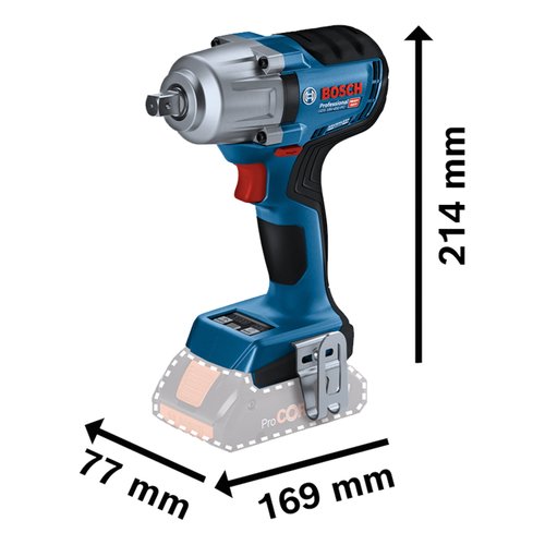 Chave de Impacto 18V Bosch GDS 18V-450PC 1/2" 450Nm Sem Bateria