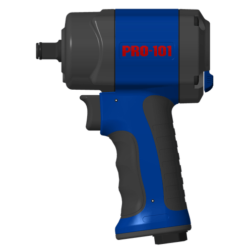 Chave de Impacto Pneumática 1/2" 122 Kgfm Mini Ultra Leve Composite PRO-101 PDR