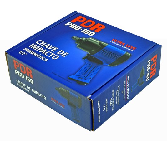 Chave de Impacto Pneumática 1/2"  74 Kgfm Ultra Leve PRO-160 PDR