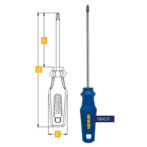 Chave Phillips General Pro Nº 2 1/4 X6 1864218 Irwin