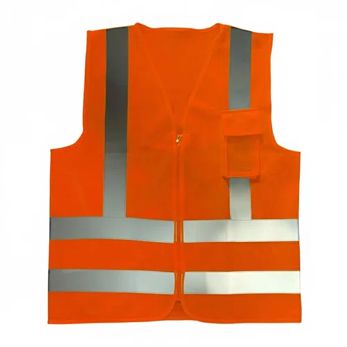 Colete Refletivo Poliéster Com 1 Bolso Laranja EEG