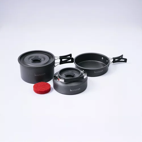 Conjunto de Panelas Camping 3 peças Ultraleve Hawapi