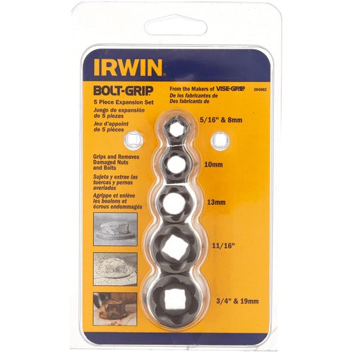 Conjunto Extrator De Parafusos e Porcas 5 Peças 394002 Irwin