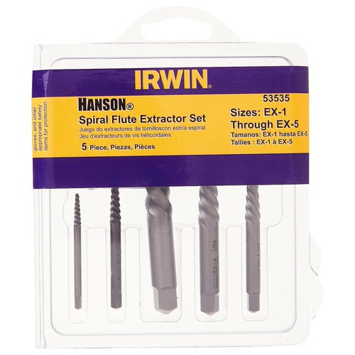 Conjunto Extrator De Parafusos Quebrados 5 Peças 53535 Irwin