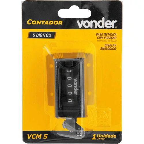 Contador de batida 5 dígitos sentido horário VCM 5 Vonder