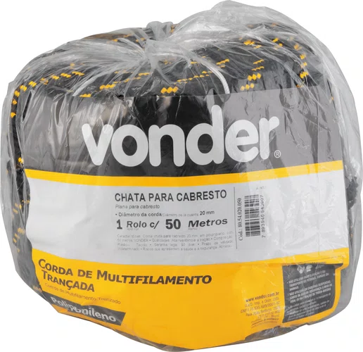 CORDA CHATA P/CABRESTO 20MM PP50M VONDER