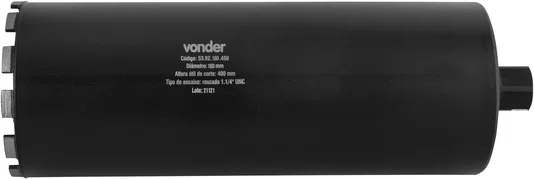 Coroa Diamantada Segmentada 160 mm x 450 mm Vonder