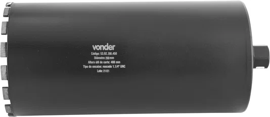 Coroa Diamantada Segmentada 200 mm x 450 mm Vonder