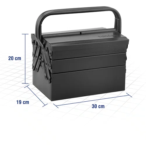 Caixa Metálica para Ferramentas 5 Gavetas 30x19x20cm Vonder