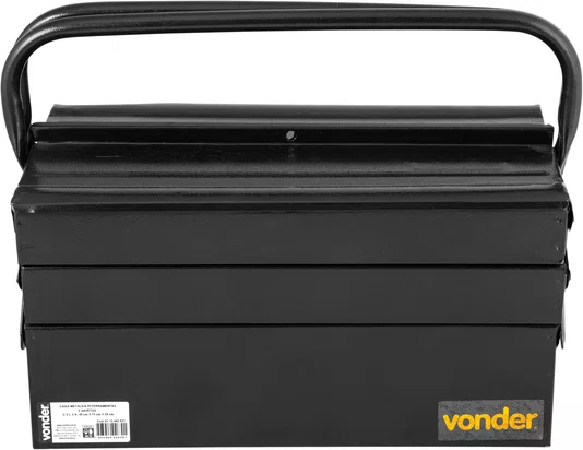 Caixa Metálica para Ferramentas 5 Gavetas 40x19x20cm Vonder