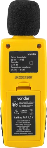 Decibelímetro Digital DDV130 Vonder