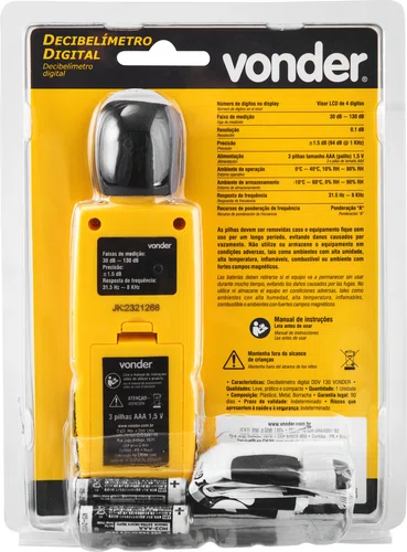 Decibelímetro Digital DDV130 Vonder