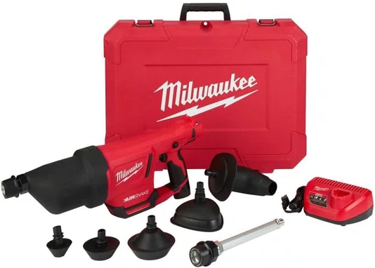 Desentupidor Airsnake M12 12V com Bateria e Carregador 2572B-21 Milwaukee