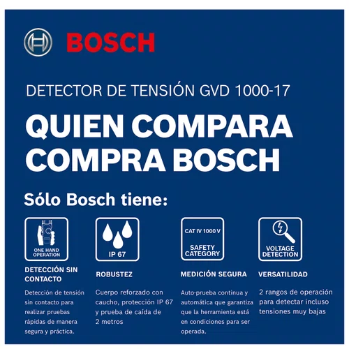 Detector de Tensão sem Contato GVD 1000-17 Bosch