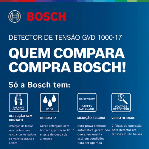 Detector de Tensão sem Contato GVD 1000-17 Bosch