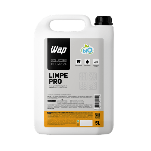 Detergente Concentrado para Limpeza Pesada de Pisos - Limpe Pro CP3242 5 Litros Wap