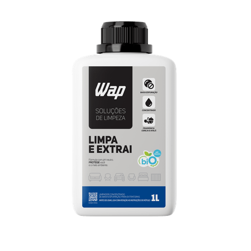Detergente Limpador para Extratoras - Limpa e Extrai com Fragrância CP3201 1 Litro Wap