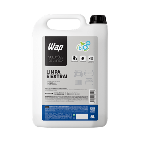 Detergente Limpador para Extratoras - Limpa e Extrai com Fragrância CP3202 5 Litros Wap