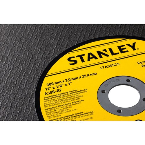 Disco De Corte de Metal 12" x 1/8" x 1" STA30525 Stanley