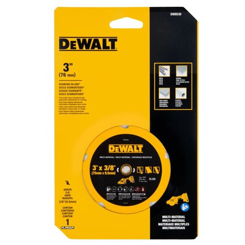 Disco De Corte Diamantado 3" x 3/8 Multimaterial DW8530 Dewalt