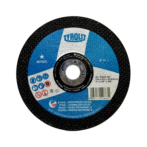 Disco de Desbaste 7" 178x6x22,23 Basic 2 Em1 222863 Tyrolit