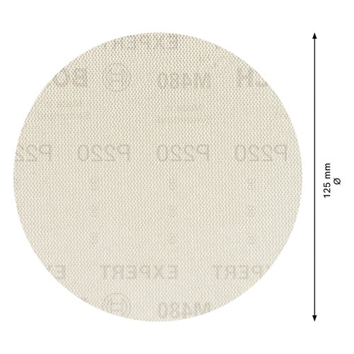 Disco de Lixa Bosch EXPERT M480 125mm Grão 220 com 5un