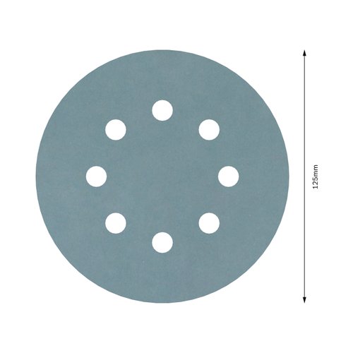 Disco de Lixa Velcro Bosch PRO F355 125mm Grão 1200 com 5 Unidades