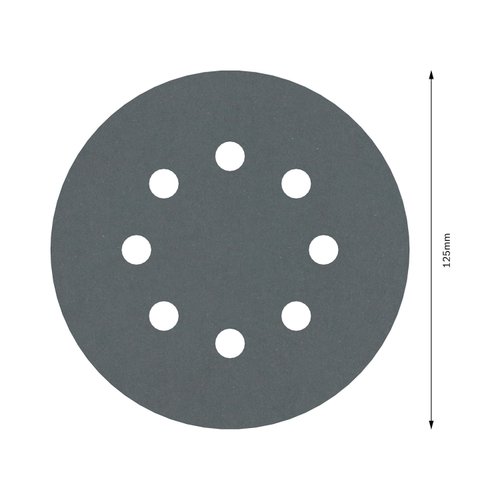 Disco de Lixa Velcro Bosch PRO F355 125mm Grão 600 com 5 Unidades